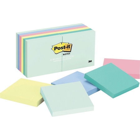 Post-It Notes, Post-It, 3X3, 12Pk, Ast Pk MMM654AST